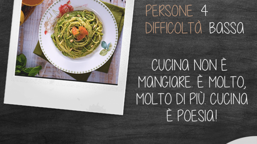 Ricette: bavette con pesto agli agrumi