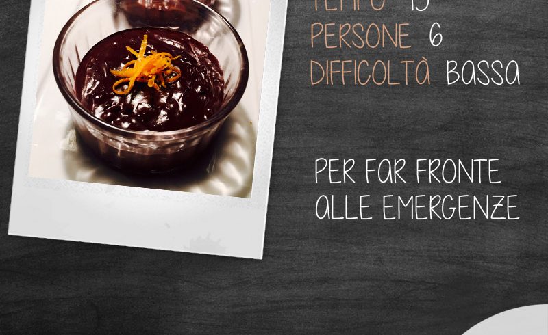 Crema di cioccolato e arancia aromatizzata al rum
