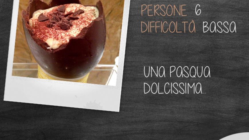 Tiramisù all’arancia nell’uovo di Pasqua